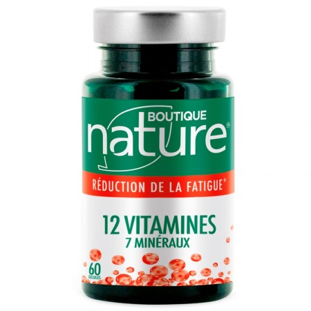 12 vitamines 7 mineraux 60 gelules - Boutique Nature