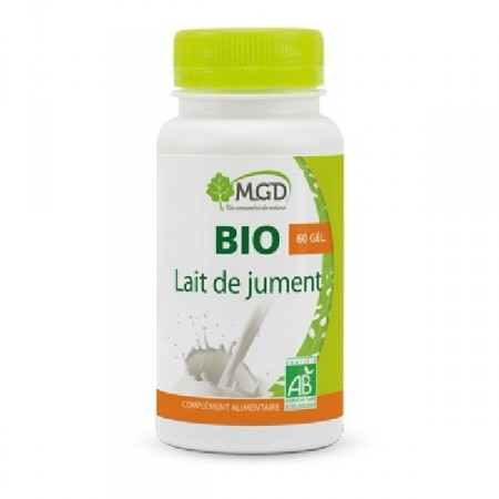 LAIT DE JUMENT Bio - longévité vieillissement - 60gel - MGD Nature