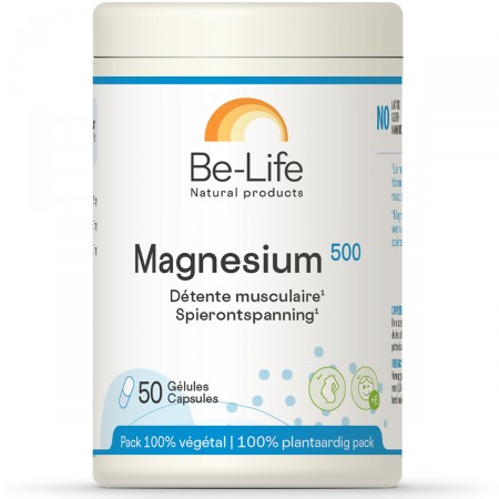 Magnésium 500 50 gél. Détente musculaire Be-Life Par BIO-LIFE