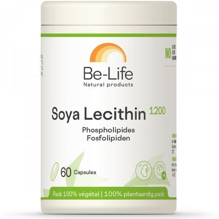 Soya lecithin 1200 60 caps. cholestérol, intestin Be-Life BIO-LIFE