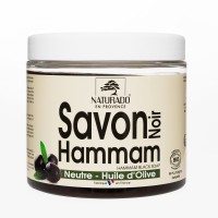 Pot de Savon Noir Hammam 600 g Ecocert Naturado en Provence