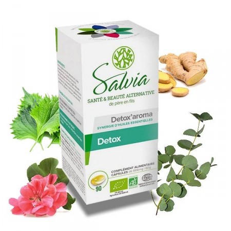DETOX'AROMA - Salvia 90 capsules Nettoie la sphère hépatique