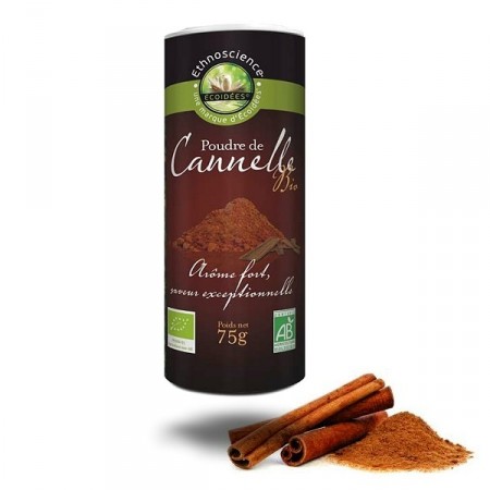 Poudre de Cannelle bio 75gr - Achat Ethnoscience