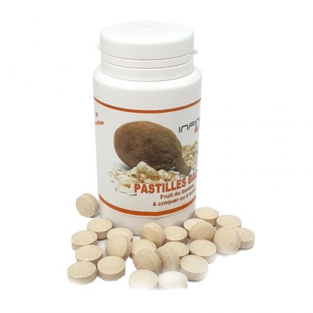 FRUIT DU BAOBAB en 90 pastilles à sucer ou croquer- Baobab